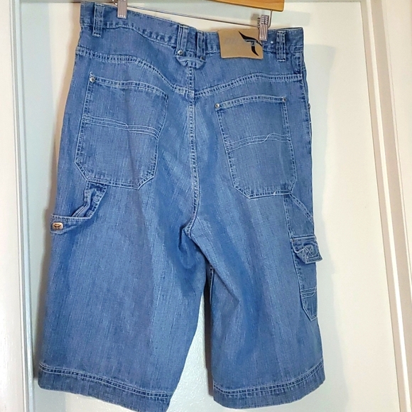 Muka Mens Denim Jean Shorts Y2K Hip/Hop Size 38 - Picture 4 of 7